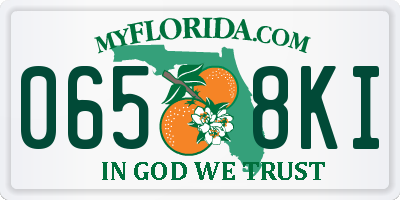 FL license plate 0658KI