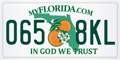 FL license plate 0658KL