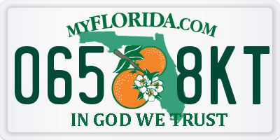 FL license plate 0658KT