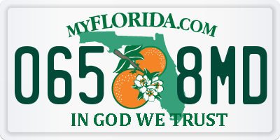 FL license plate 0658MD