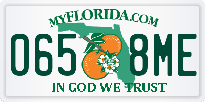 FL license plate 0658ME