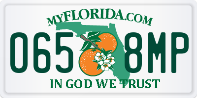 FL license plate 0658MP