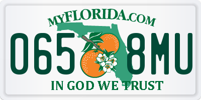 FL license plate 0658MU