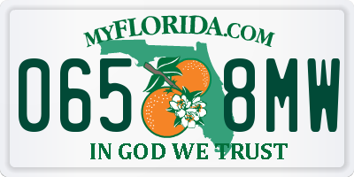 FL license plate 0658MW