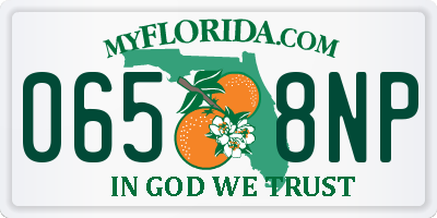 FL license plate 0658NP