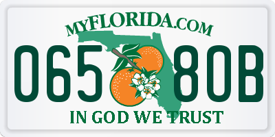 FL license plate 0658OB