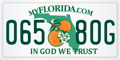 FL license plate 0658OG
