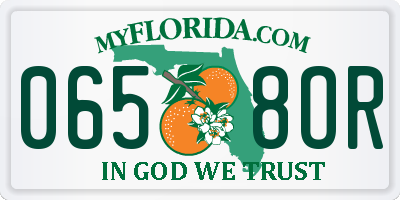 FL license plate 0658OR