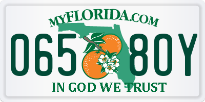 FL license plate 0658OY