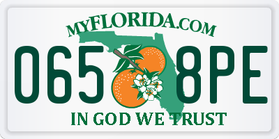 FL license plate 0658PE