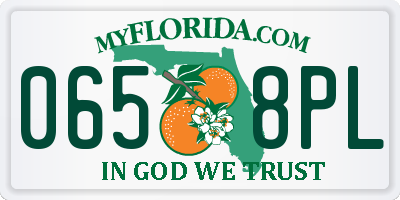 FL license plate 0658PL