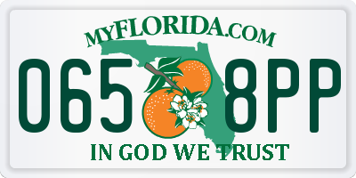 FL license plate 0658PP