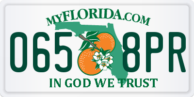 FL license plate 0658PR