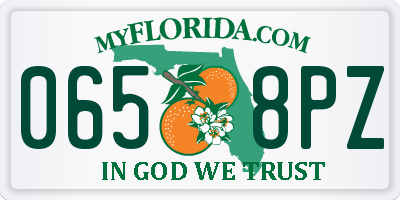 FL license plate 0658PZ