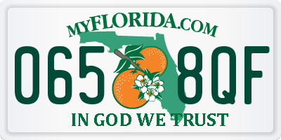 FL license plate 0658QF