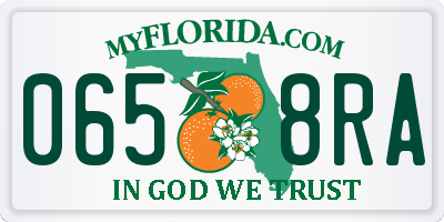 FL license plate 0658RA