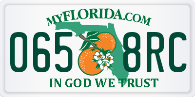 FL license plate 0658RC