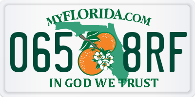 FL license plate 0658RF