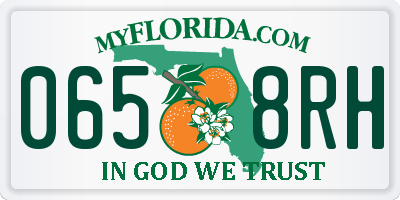 FL license plate 0658RH