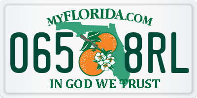 FL license plate 0658RL
