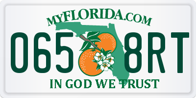 FL license plate 0658RT