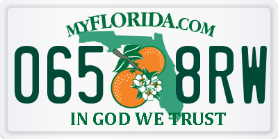 FL license plate 0658RW