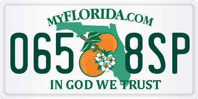FL license plate 0658SP