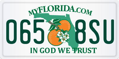 FL license plate 0658SU