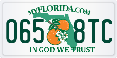 FL license plate 0658TC