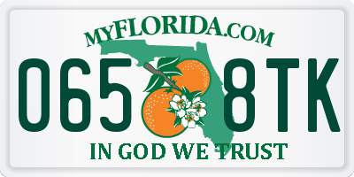 FL license plate 0658TK