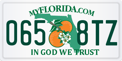 FL license plate 0658TZ