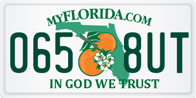 FL license plate 0658UT