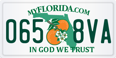 FL license plate 0658VA