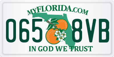 FL license plate 0658VB