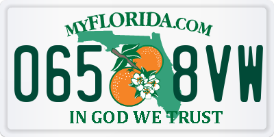 FL license plate 0658VW