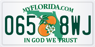 FL license plate 0658WJ