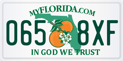 FL license plate 0658XF