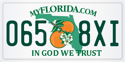 FL license plate 0658XI