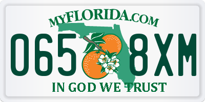 FL license plate 0658XM