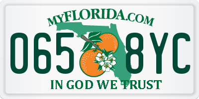 FL license plate 0658YC