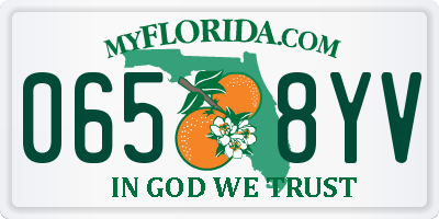 FL license plate 0658YV
