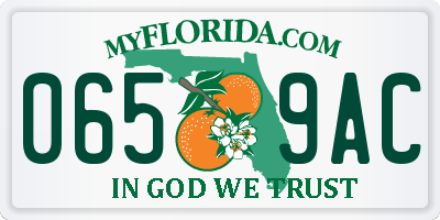 FL license plate 0659AC