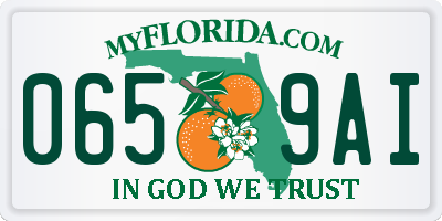 FL license plate 0659AI