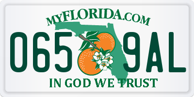 FL license plate 0659AL