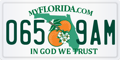 FL license plate 0659AM