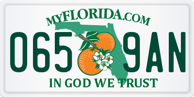 FL license plate 0659AN