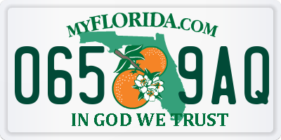 FL license plate 0659AQ