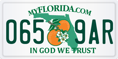 FL license plate 0659AR