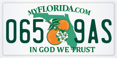 FL license plate 0659AS