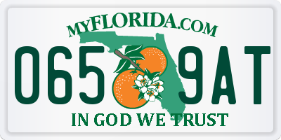 FL license plate 0659AT
